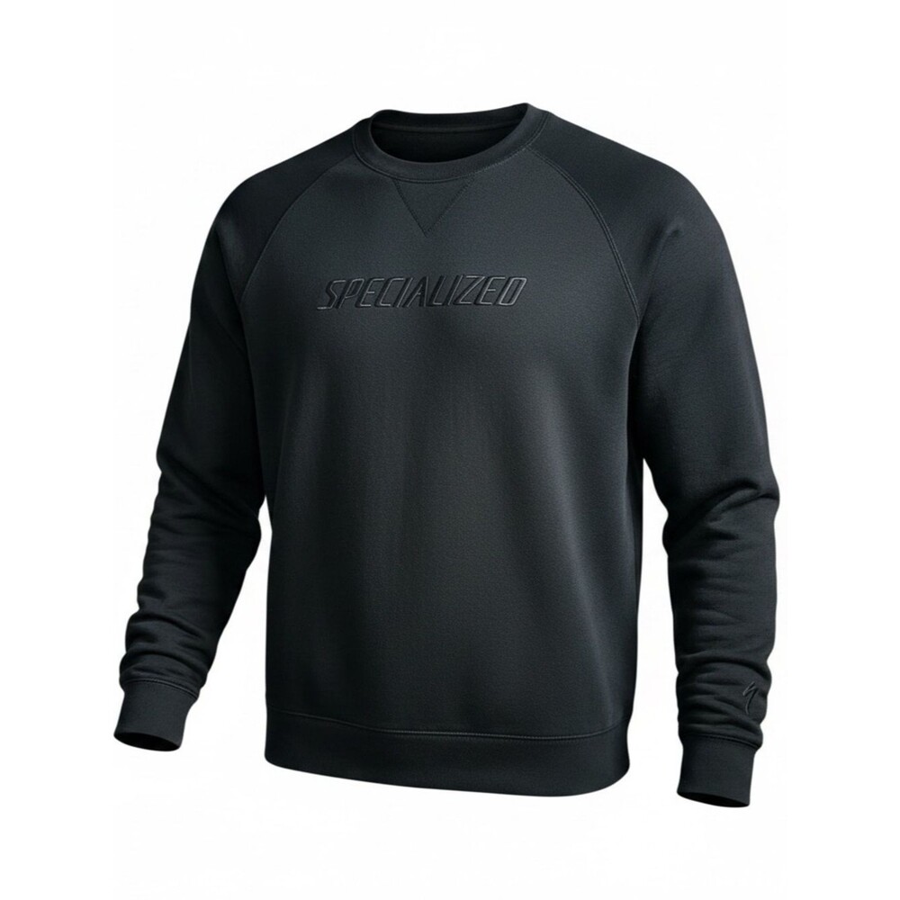 Specialized Men’s Black Crewneck Sweatshirt Organic Cotton - Large